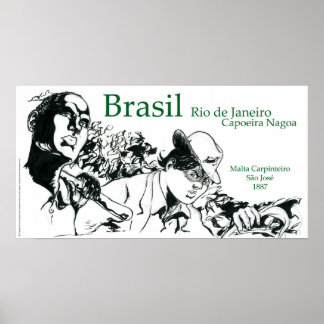Capoeira Nagoa Brasil Poster