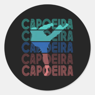 Capoeira Training Hobby Brasilianisches Mial Runder Aufkleber