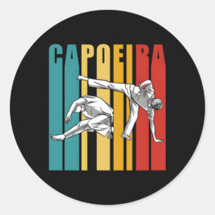 Capoeira Training Mial Brazilian Hobby Runder Aufkleber