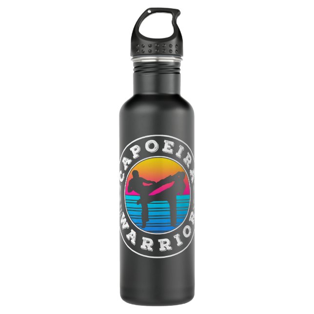 Capoeira Warrior Training Brazilian Hobby Martial  Edelstahlflasche (Vorderseite)