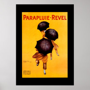 Cappiello Poster Regenschirm "Parapluie - Revel"