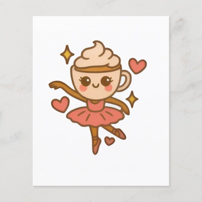 Cappuccina Ballerina Italian Ausweis Flyer (Vorne)
