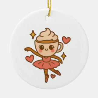 Cappuccina Ballerina Italian Ausweis Keramik Ornament