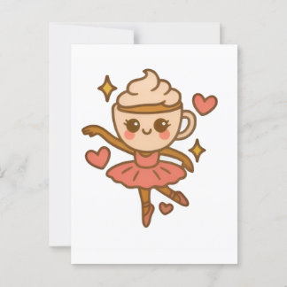 Cappuccina Ballerina Italian Ausweis Postkarte