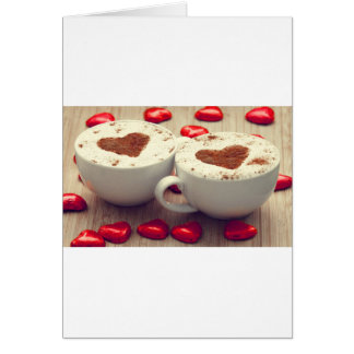 Cappuccino Aime Les Coeurs Chocolat