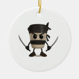 Cappuccino Assassino Funny Italian Keramik Ornament