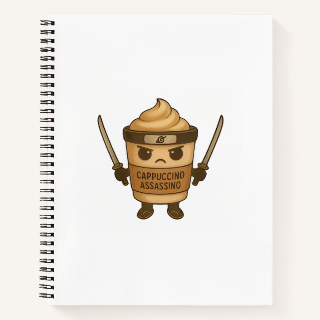 Cappuccino Assassino Italian Notizbuch (Vorderseite)
