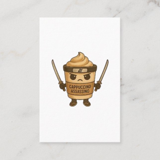 Cappuccino Assassino Italian Visitenkarte (Vorderseite)