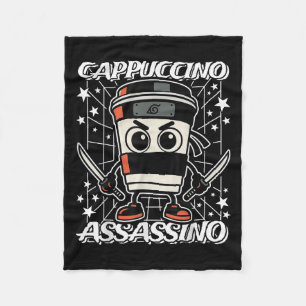 Cappuccino-assino Italienisch-Brainrot Kaffeesassa Fleecedecke