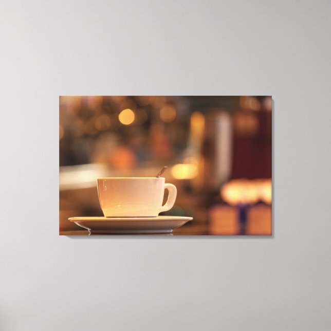 Cappuccino coffee, Venedig, Italien Leinwanddruck (Vorderseite)