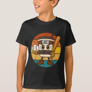 Cappuccino Inn Baseball Niedlich Italienisch Brain T-Shirt