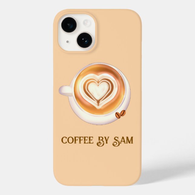 Cappuccino-Kaffee Case-Mate iPhone 14 Hülle (Rückseite)