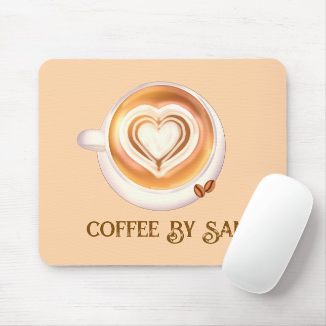 Cappuccino-Kaffee Mousepad (Mit Mouse)