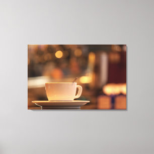 Cappuccino-Kaffee, Venedig, Italien Leinwanddruck