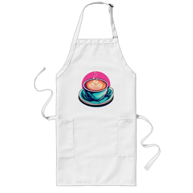 Cappuccino-Kaffeetasse Lange Schürze (Vorne)