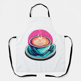Cappuccino-Kaffeetasse Schürze
