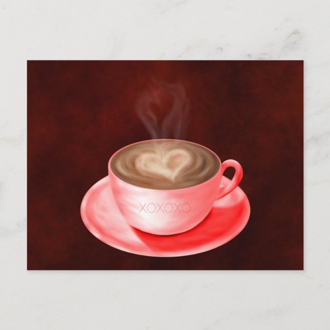 Cappuccino Kunstvoll wandern im Valle Verzasca Postkarte (Vorderseite)