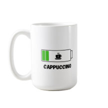 Cappuccino Minimale Typografie Kaffee