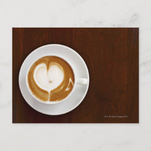 Cappuccino mit Liebe Postkarte