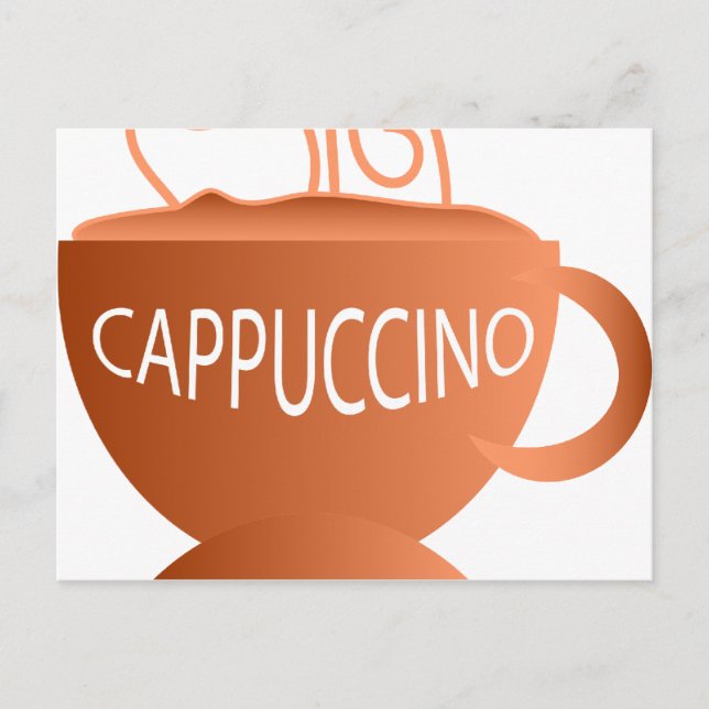Cappuccino Postkarte (Vorderseite)