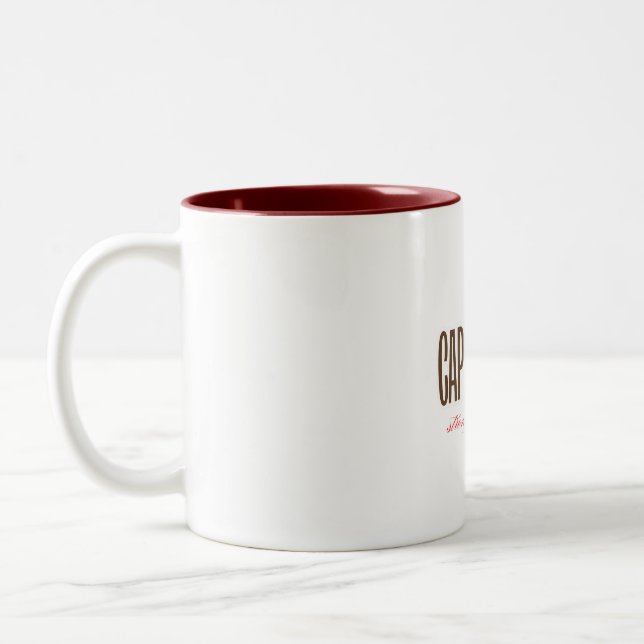 Cappuccino - starker Kaffeegenuss Zweifarbige Tasse (Links)