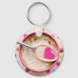 Cappuccino Tasse aus Candy-Herz Schlüsselanhänger