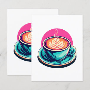 Cappuccino-Tasse Begleitkarte