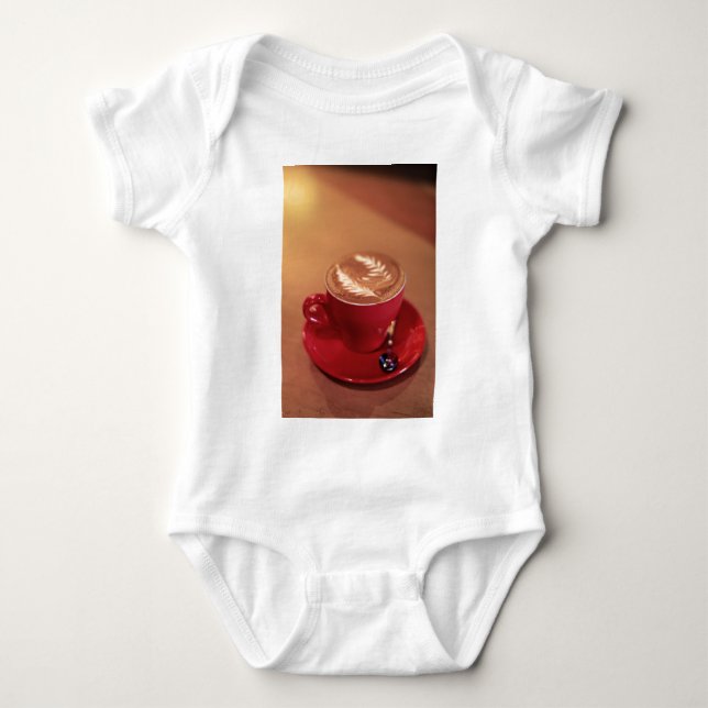 Cappucino Blank Baby Strampler (Vorderseite)