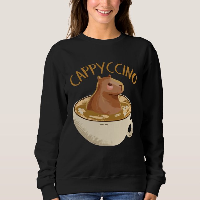 Cappyccino Capybara Coffee Sweatshirt (Vorderseite)