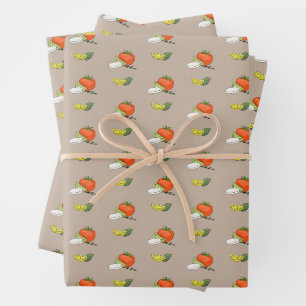 Caprese italienische Vorspeise Chef Foodie Braut G Geschenkpapier Set