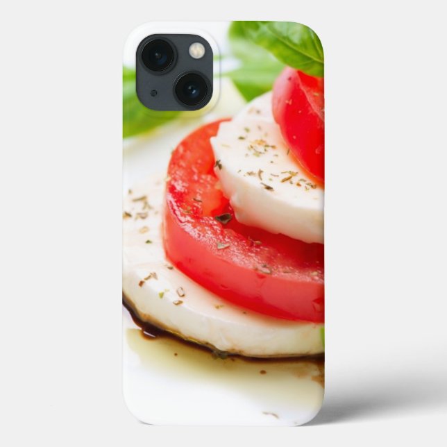 Caprese Salat. Tomate- und Mozzarellascheiben Case-Mate iPhone Hülle (Rückseite)