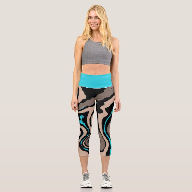 Capri erarbeiten Pfannen Leggings (Vorderseite)