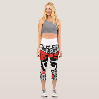 Capri Graffiti Leggings chic : Keith Haring x Japanese B