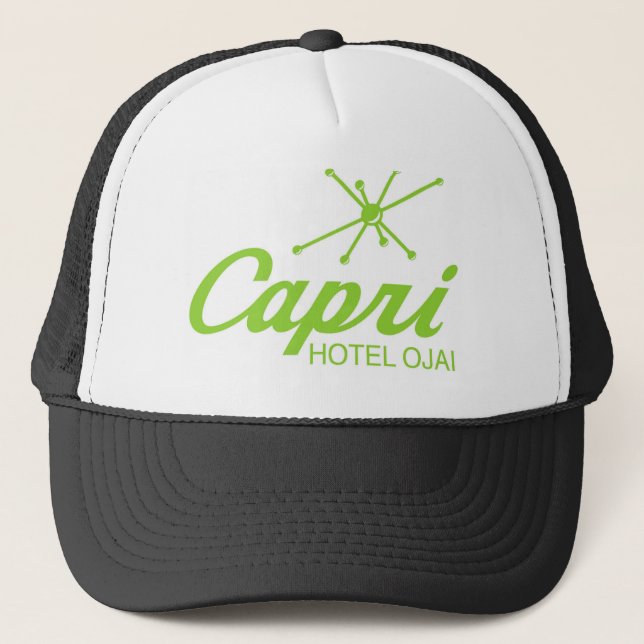Capri Hotel Ojai, Kalifornien-Fernlastfahrer-Kappe Truckerkappe (Vorderseite)