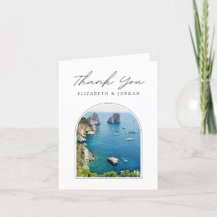 Capri Italie Carte de remerciements vierge photo