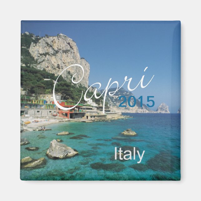Capri Italie Voyage Réfrigérateur Aimant Année de  (Devant)