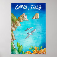 Capri Italien Art Wasserfarbenfreude
