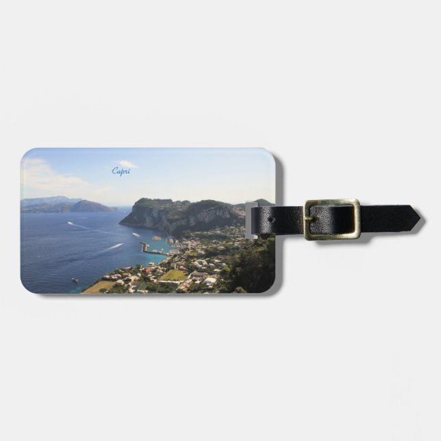 Capri, Italien, Fotografie, Gepäckmarke Gepäckanhänger (Vorderseite horizontal)