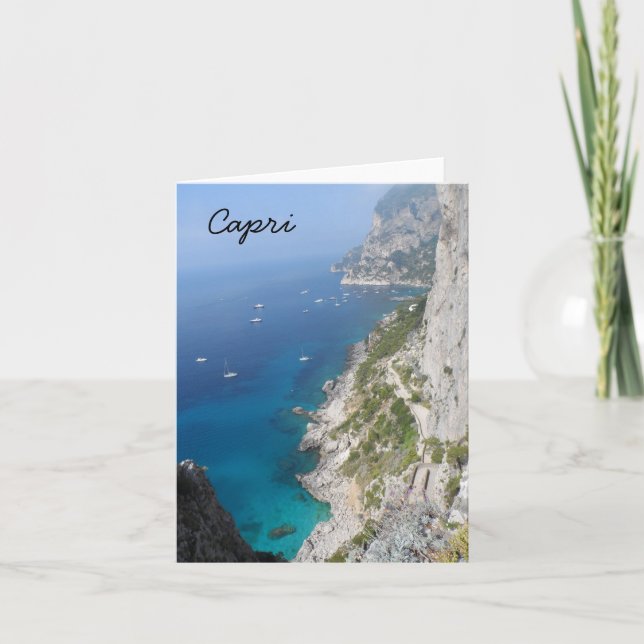 Capri, Italien Karte (Vorderseite)