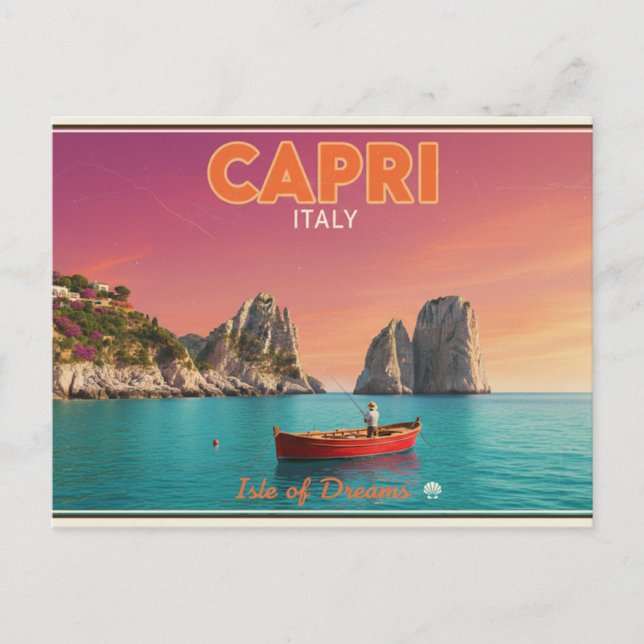 Capri, Italien Postkarte (Vorderseite)