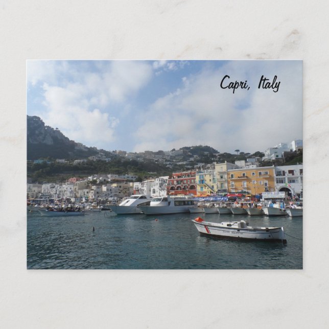 Capri, Italien Postkarte (Vorderseite)