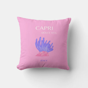 Capri, Italien, Preppy, Pink Kissen