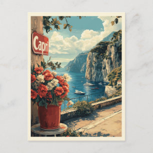 Capri, Italien Vintage Postkarte