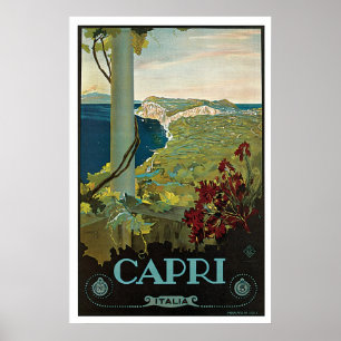 Capri Italien Vintage Reise Poster
