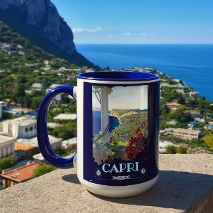 Capri, Italien Vintage Tourismus Tasse