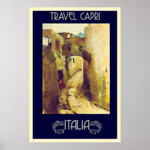 Capri, Italien Vintage Travel Poster