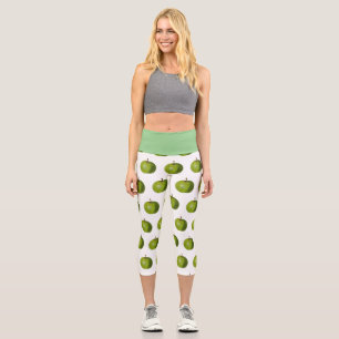 Capri Leggings avec design Apple vert