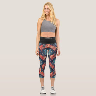 Capri Leggings de la Journée des Vétérans Patriotiques