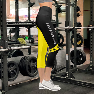Capri Leggings de noms de sports personnalisables