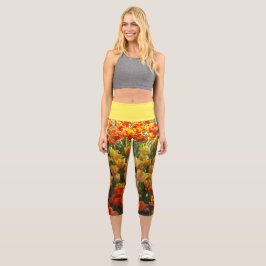 Capri Leggings de tulipes
